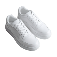 Pair of White Sneakers Isolated on Transparent Background for Fashion and Design png