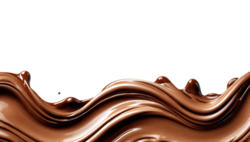 Swirling Chocolate Cream Background with Transparent Layer for Creative Design Use png