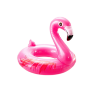 Pink Flamingo Inflatable Pool Float for Summer Fun Isolated on Transparent Background png