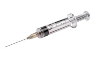 Single Use Syringe Medical Injection With Needle Hypodermic isolated on Background png