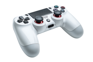 White Game Controller on Transparent Background Isolated for Website and Digital Marketing png