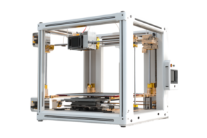 Isolated Three Dimensional Printer Device Digital Technology Transparent Background for Engineering Science png