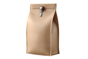 Brown Paper Bag Container Isolated on Transparent Background for Various Use png