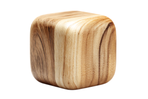 Wooden Block Texture Cutout on Transparent Background Isolate for Design Element png