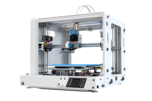 Three Dimensional Printer Isolated on Transparent Background for Print Products and Graphics png