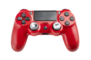 Red Game Controller Isolated on Transparent Background for Professional Designers and Enthusiasts png