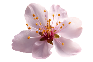 Isolated Pink Almond Flower Bloom Transparent Background in Format for Design png