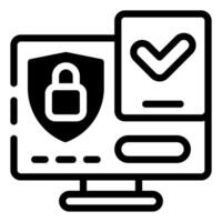 Two Factor Authentication Semi Solid Glyph Icon vector