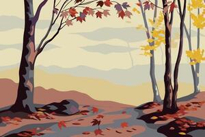 An illustration of a path in the fall vector