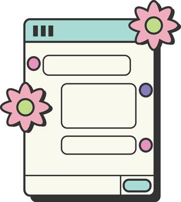 Comment Thread UI with Flowers