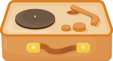 Old Style Record Player vector