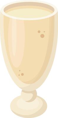 Vanilla Milkshake in Tall Glass