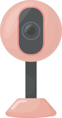 Peach Colored Webcam