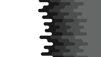 Abstract monochrome wave pattern with rounded edges. vector
