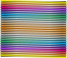 A stack of layered and colorful paper vector