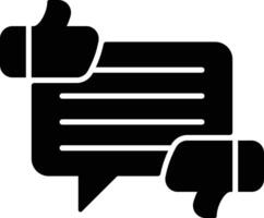 Glyph User review icon featuring a user and rating element for websites, apps, feedback forms, and UI evaluation vector