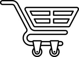 Shopping cart icon for ecommerce, checkout process, retail websites, and online store designs. vector