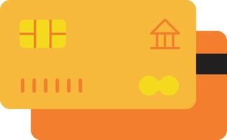 Flat credit card icon ideal for payment gateways, finance platforms, banking UI, and online shopping interfaces vector