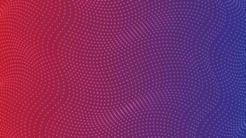 Abstract dotted wave pattern with red to purple gradient futuristic digital background vector