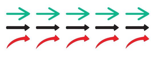 Navigation and Pointer Arrows Collection vector
