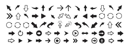 Arrow Shapes and Icons Bundle vector