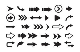 Arrow icons symbol design. Arrow flat collection. Modn Arrowser Cursor simple pack. illustration eps 10 vector