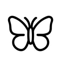 Simple Outline Butterfly Graphic Icon Design Elegant Insect Symbol vector