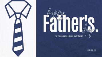 Blue Minimalist Illustration Father's Day Instagram Post template