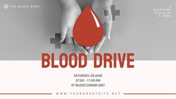 Blood Drive Twitter Post template