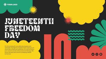 Juneteenth Freedom Day Celebration template
