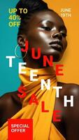 Juneteenth Sale Instagram Story template
