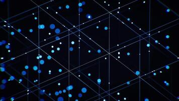 Abstract digital data grid lines background, 3d rendering. video