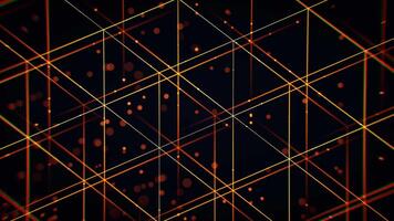 Abstract digital data grid lines background, 3d rendering video