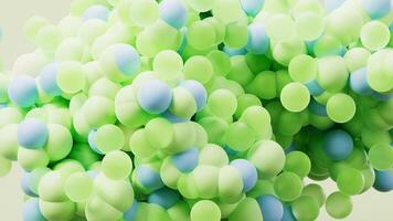 Abstract dense particles sphere background, 3d rendering. video