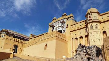 Amer fort time lapse on a sunny day. video