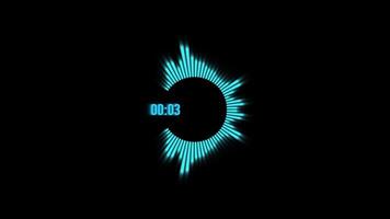 Glowing Audio Spectrum Visualizer Animation Download video