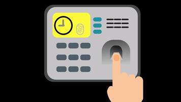 User Interface Display with Digital Fingerprint Scanner and Status Indicators for Access Control Systems video