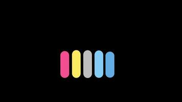 Colorful Bars Representing Data Visualization in Modern Graphic Design and Digital Art video