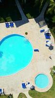 Top View of swimming pool at Luxury Condo in Tropics in Punta Cana video
