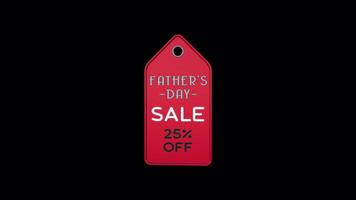 3D Sales Promo Loop Animation for Fathers Day - Easily Customizable video