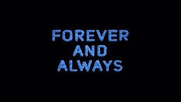 Romantic Love Message Seamless Loop Animation with Alpha Channel video