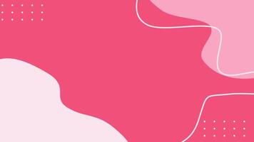Bold pink abstract background with flowing shapes and dots video