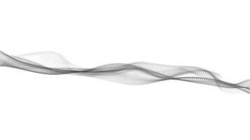 Stylish grayscale minimalist motion background with a digital fractal data wave gently rippling across the frame. This elegant abstract technology background is full HD and a seamless loop. video