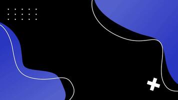 Dark blue abstract background with fluid shapes and line video