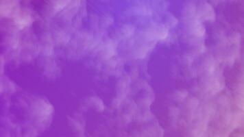 Purple sky with white clouds, perfect for backgrounds, posters, and design projects needing a dreamy or surreal atmosphere. Great for mindfulness content. video