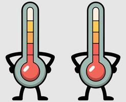 thermometer icon in flat style vector