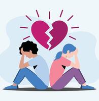 a Failed Relationship vector