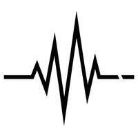 An icon of a heartbeat on a white background vector