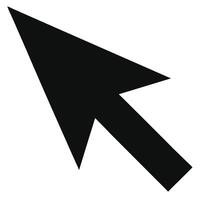 A black arrow pointing down on a white background vector