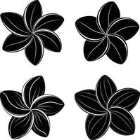 Flower Outline Collection Decorative Monochrome Flower Graphics Assortment for Artwork and Projects vector